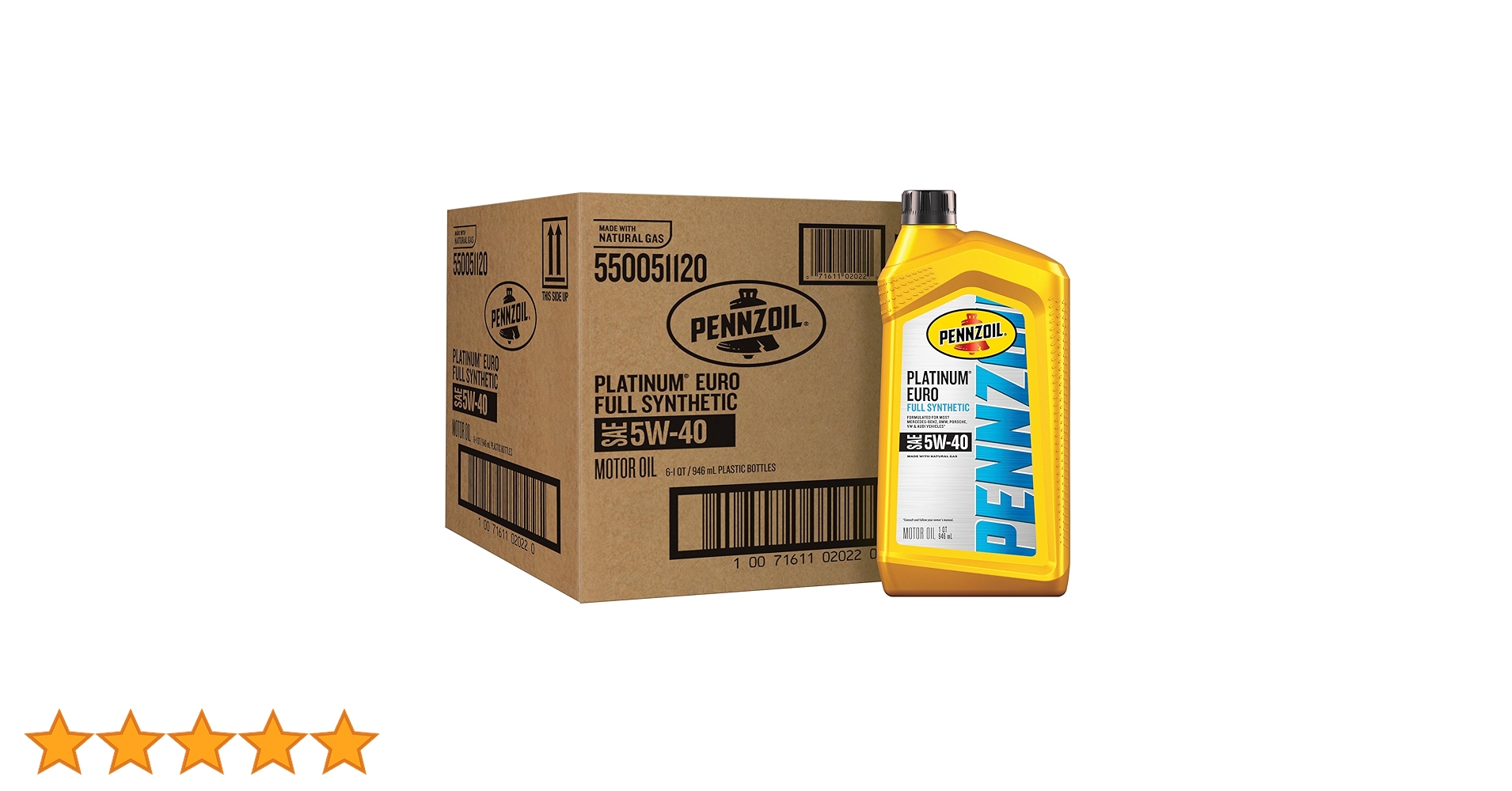 Amazon | ペンズオイル (PENNZOIL) プラチナム ユーロ 5W-40